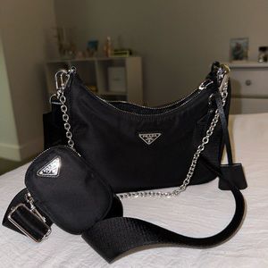 Black Prada Bag in great condition! No signs of wear and tear